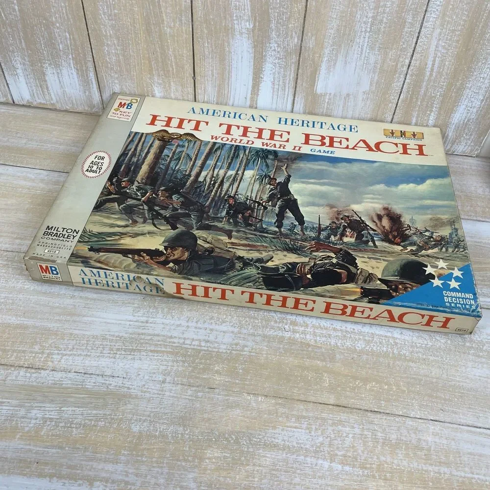 American Heritage Hit The Beach Board Game #4510 Milton Bradley 1965 *Complete